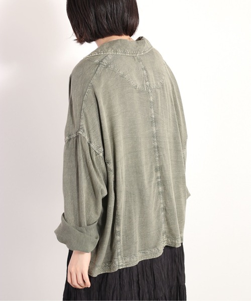 cepo（セポ）の「パウダー加工サマージャケット（その他アウター・レディース・カーキ/ブラック・M）」の7枚目の写真