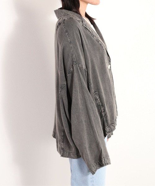 cepo（セポ）の「パウダー加工サマージャケット（その他アウター・レディース・カーキ/ブラック・M）」の10枚目の写真