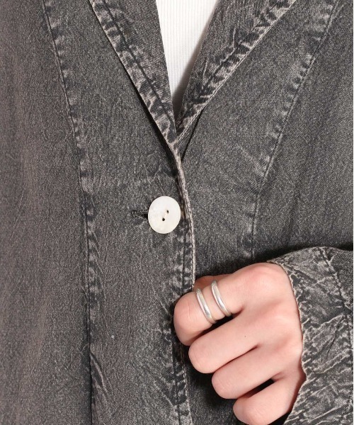 cepo（セポ）の「パウダー加工サマージャケット（その他アウター・レディース・カーキ/ブラック・M）」の14枚目の写真