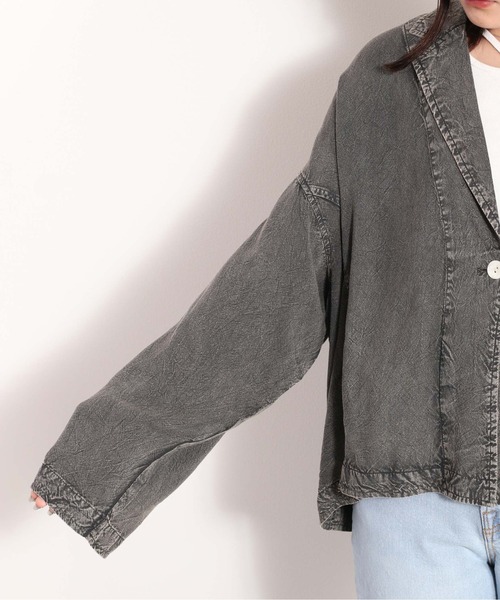 cepo（セポ）の「パウダー加工サマージャケット（その他アウター・レディース・カーキ/ブラック・M）」の18枚目の写真