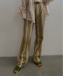 IRREGULAR STRIPE STRAIGHT PANTS