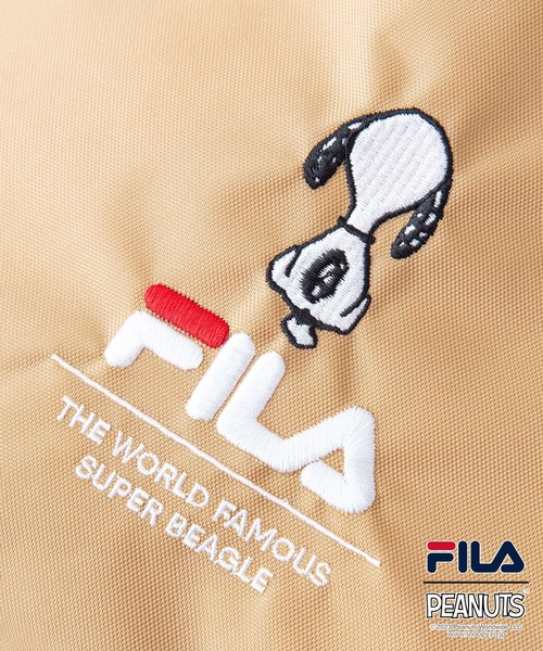 PEANUTS(ピーナッツ)の「【FILA/フィラ】【PEANUTS/ピーナッツ】スヌーピー キンチャクミニバッグ(ショルダーバッグ・レディース・ベージュ/グリーン/ブラック・FREE)」の5枚目の写真