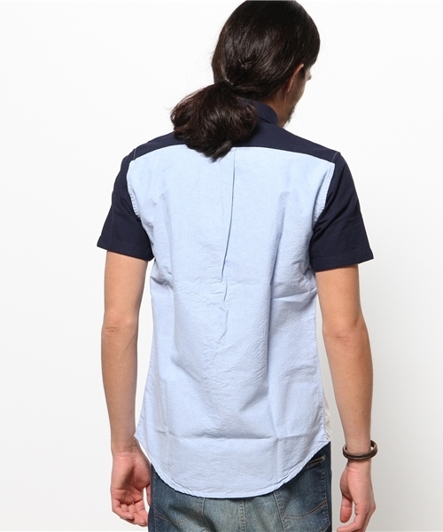 WEGO（ウィゴー）の「WEGO/クレイジーパターンシャツ（シャツ/ブラウス・メンズ・ホワイト/ネイビー・MEDIUM/LARGE）」の7枚目の写真