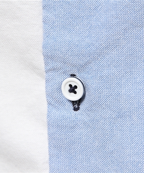 WEGO（ウィゴー）の「WEGO/クレイジーパターンシャツ（シャツ/ブラウス・メンズ・ホワイト/ネイビー・MEDIUM/LARGE）」の3枚目の写真