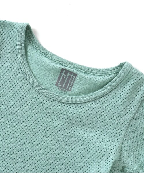 BREEZE（ブリーズ）の「半袖メッシュ肌着（インナーウェア/肌着・キッズ・ミント/オフホワイト/イエロー/サックスブルー/チャコール/グレー/ピンク・100/140/120）」の9枚目の写真