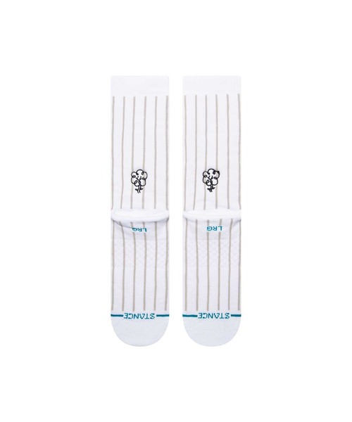 STANCE（スタンス）の「【STANCE/スタンス】CHRISTIAN GONZALES/吸湿速乾コームドコットンブレンドCHRISTIAN GONZALES（クリスティアン・ゴンザレス）コラボデザインロング丈ハイソックス（ソックス/靴下・メンズ・ホワイト・LARGE/MEDIUM）」の3枚目の写真