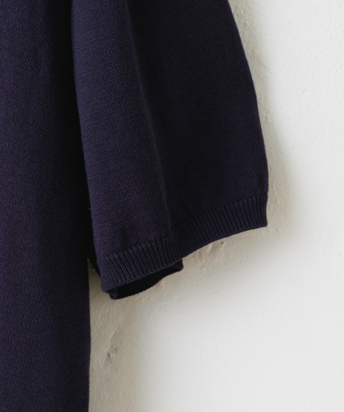 WHIMSIC(ウィムジック)の「【UNISEX】レトロパターンニットポロシャツ(ポロシャツ・メンズ・ブルー/ネイビー/オレンジ・FREE)」の14枚目の写真