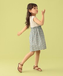 BEAMS mini | BEAMS mini / フラワー切替 ノースリーブ ワンピース (90～150cm)(ワンピース)