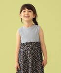 BEAMS mini(ビームスミニ)のBEAMS mini / フラワー切替 ノースリーブ ワンピース (90～150cm)
