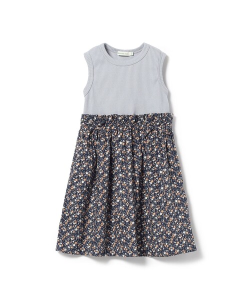 BEAMS mini（ビームスミニ）の「BEAMS mini / フラワー切替 ノースリーブ ワンピース (90～150cm)（ワンピース・キッズ・サックスブルー/オフホワイト/パープル系その他6・90/100/110/120/130/140/150）」の17枚目の写真