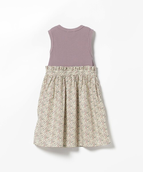 BEAMS mini（ビームスミニ）の「BEAMS mini / フラワー切替 ノースリーブ ワンピース (90～150cm)（ワンピース・キッズ・サックスブルー/オフホワイト/パープル系その他6・90/100/110/120/130/140/150）」の14枚目の写真