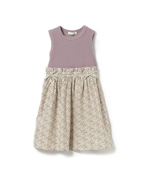 BEAMS mini（ビームスミニ）の「BEAMS mini / フラワー切替 ノースリーブ ワンピース (90～150cm)（ワンピース・キッズ・サックスブルー/オフホワイト/パープル系その他6・90/100/110/120/130/140/150）」の20枚目の写真