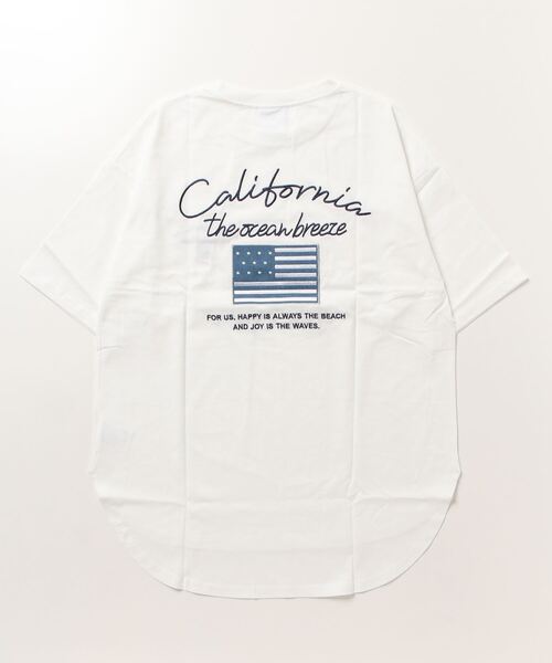 Mac-House(マックハウス)の「UNDERWRAPS アンダーラップス ラウンドヘムビッグシルエットTシャツ(Tシャツ/カットソー・レディース・ホワイト/グレイッシュベージュ/ブラック・フリー)」の6枚目の写真