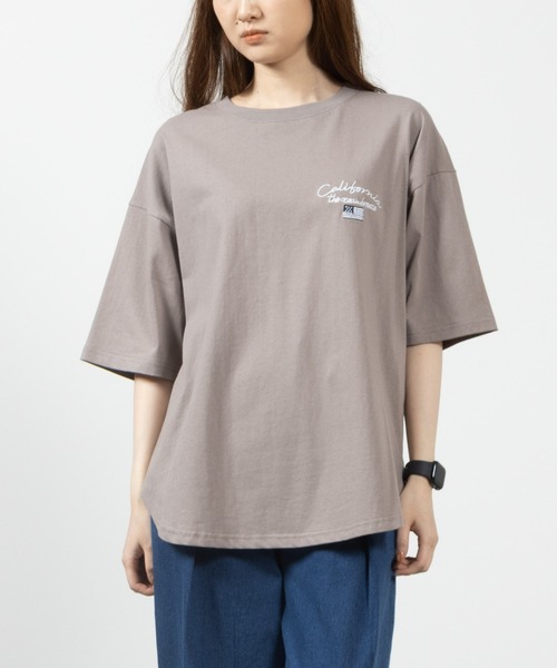 Mac-House(マックハウス)の「UNDERWRAPS アンダーラップス ラウンドヘムビッグシルエットTシャツ(Tシャツ/カットソー・レディース・ホワイト/グレイッシュベージュ/ブラック・フリー)」の9枚目の写真