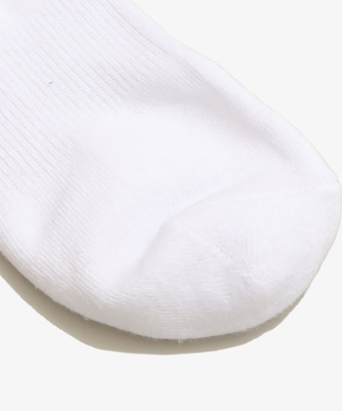 atmos（アトモス）の「atmos JACQUARD LOGO SOCKS 2（ソックス/靴下・メンズ・グレー/ブラック/ホワイト×ブルー・26-28cm）」の8枚目の写真