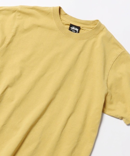 STUSSY（ステューシー）の「STUSSY/ステューシー PIGMENT DYED CREW 半袖Tシャツ シンプル ワンポイント（Tシャツ/カットソー・メンズ・ラベンダー/マスタード/ブラック/ナチュラル/オリーブ・L/XL/M/S）」の5枚目の写真