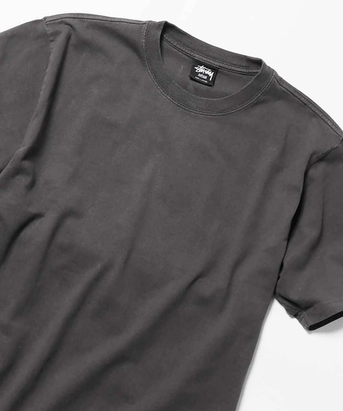 STUSSY（ステューシー）の「STUSSY/ステューシー PIGMENT DYED CREW 半袖Tシャツ シンプル ワンポイント（Tシャツ/カットソー・メンズ・ラベンダー/マスタード/ブラック/ナチュラル/オリーブ・L/XL/M/S）」の2枚目の写真