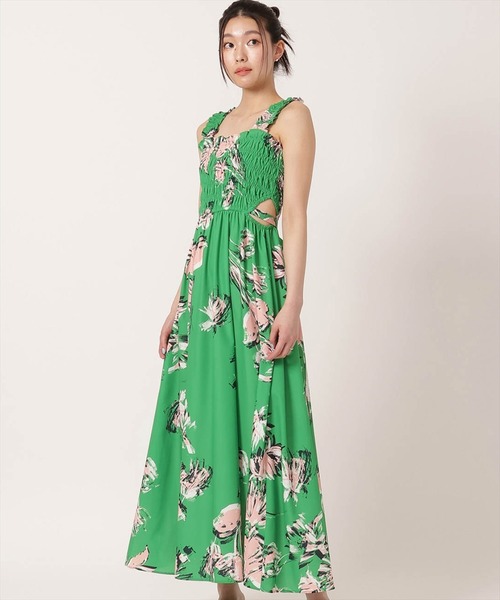 REDYAZEL（レディアゼル）の「サイドカットアウトサマーキャミドレス（ワンピース・レディース・ブラック/パープル/グリーン・SMALL/MEDIUM）」の18枚目の写真