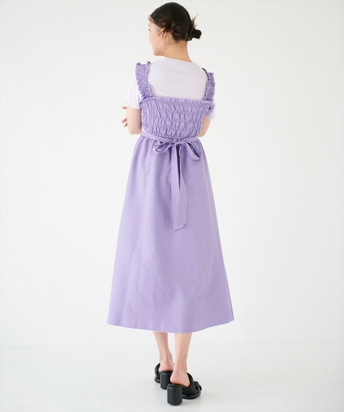 REDYAZEL（レディアゼル）の「サイドカットアウトサマーキャミドレス（ワンピース・レディース・ブラック/パープル/グリーン・SMALL/MEDIUM）」の11枚目の写真