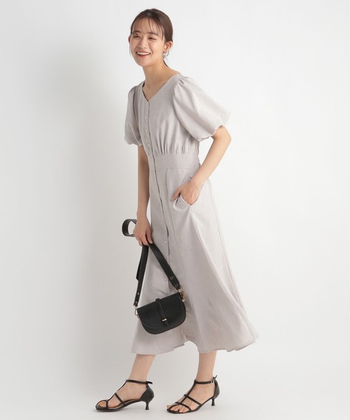 Andemiu(アンデミュウ)の「ウエストキリカエバルーンワンピース964350(ワンピース・レディース・ブラック/オレンジ/モカ/グレー・FREE)」の11枚目の写真
