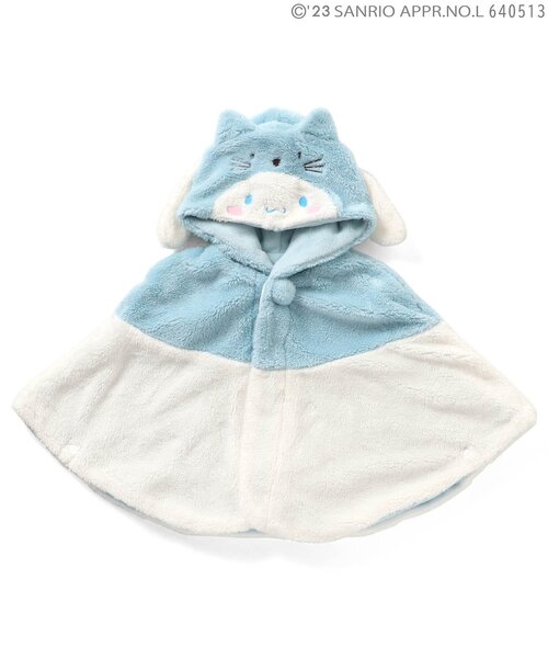 sanrio（サンリオ）の「ポムポムプリン/シナモロールコラボボアマント（おくるみ・キッズ・イエロー/オフホワイト・80/100）」の12枚目の写真