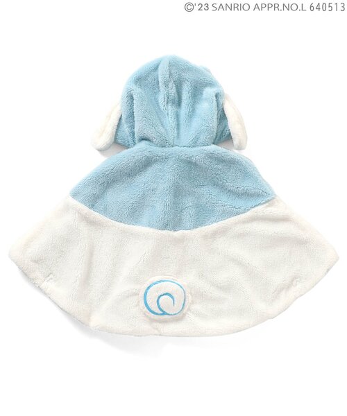 sanrio（サンリオ）の「ポムポムプリン/シナモロールコラボボアマント（おくるみ・キッズ・イエロー/オフホワイト・80/100）」の11枚目の写真