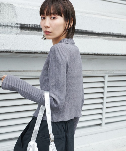 Auntie Rosa Holiday（アンティローザホリデー）の「リブ編みダブルZIP