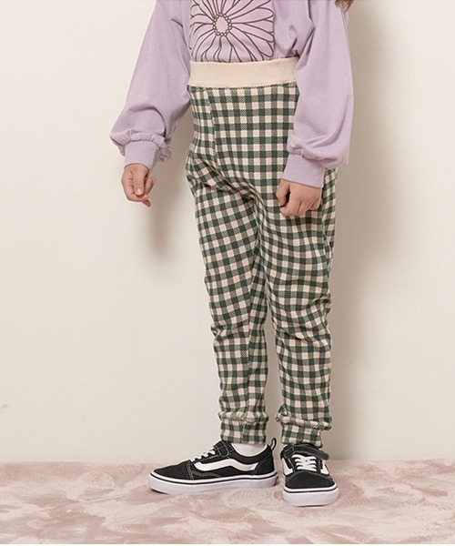 Lycee mine(リセマイン)の「【エニウェアシリーズ】アソート総柄パンツ(その他パンツ・キッズ・モスグリーン/ラベンダー/グレイッシュベージュ/サックスブルー/ブラック/ライトベージュ/ベビーピンク・120cm/140cm/100cm/110cm/130cm)」の4枚目の写真