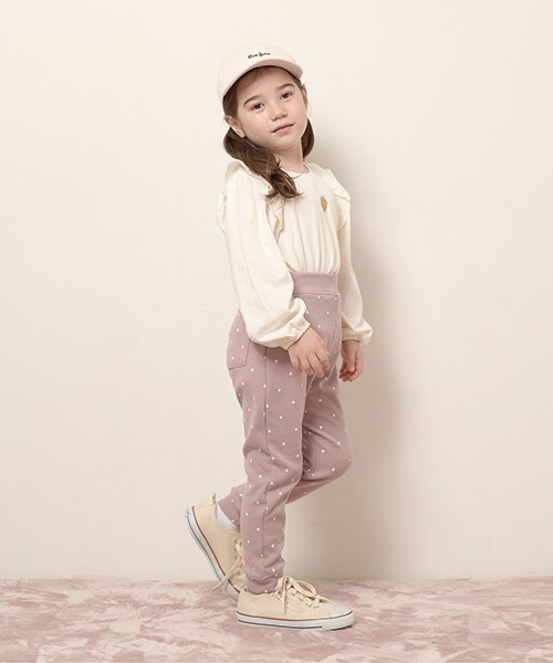 Lycee mine(リセマイン)の「【エニウェアシリーズ】アソート総柄パンツ(その他パンツ・キッズ・モスグリーン/ラベンダー/グレイッシュベージュ/サックスブルー/ブラック/ライトベージュ/ベビーピンク・120cm/140cm/100cm/110cm/130cm)」の12枚目の写真