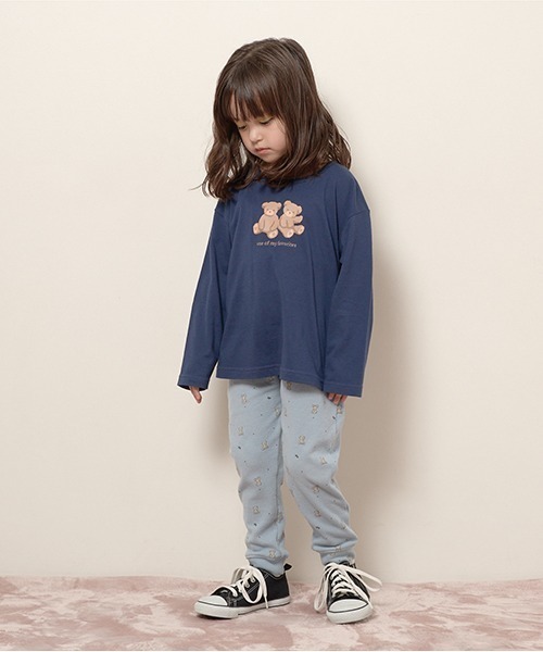 Lycee mine(リセマイン)の「【エニウェアシリーズ】アソート総柄パンツ(その他パンツ・キッズ・モスグリーン/ラベンダー/グレイッシュベージュ/サックスブルー/ブラック/ライトベージュ/ベビーピンク・120cm/140cm/100cm/110cm/130cm)」の18枚目の写真