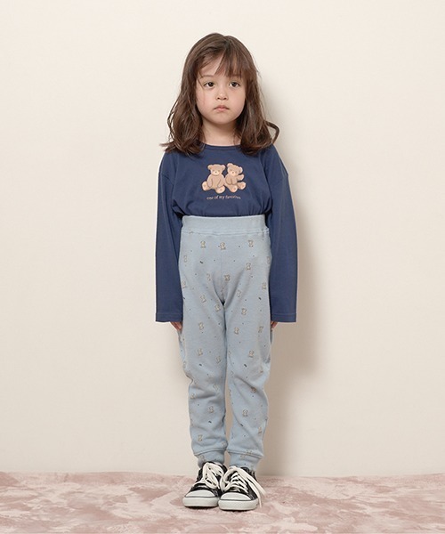 Lycee mine(リセマイン)の「【エニウェアシリーズ】アソート総柄パンツ(その他パンツ・キッズ・モスグリーン/ラベンダー/グレイッシュベージュ/サックスブルー/ブラック/ライトベージュ/ベビーピンク・120cm/140cm/100cm/110cm/130cm)」の19枚目の写真