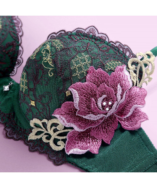 HIMICO（ヒミコ）の「【華やかな異国情緒漂う  016series】Esoticita Rosa ブラ（ブラジャー・レディース・オフホワイト/ターコイズブルー/ブラック/ブラウン/グレー/グリーン・B70/B75/C65/C70/C75/D65/D70/D75/D80/E65/E70/E75/E80/F65/F70/F75/F80/B65/C80）」の22枚目の写真