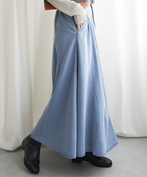 LBC（エルビーシー）の「デニムフレアロングスカート（スカート・レディース・ネイビー/ブルー・L/M）」の12枚目の写真