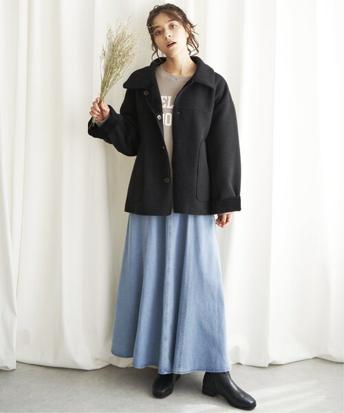 LBC（エルビーシー）の「デニムフレアロングスカート（スカート・レディース・ネイビー/ブルー・L/M）」の15枚目の写真