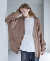 【SERACE】Loose silhouette volume knit cardigan / ルーズシルエットボリュームニットカーディガン