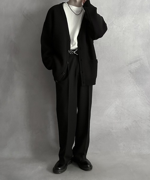 SERACE】Loose silhouette volume knit cardigan / ルーズシルエット