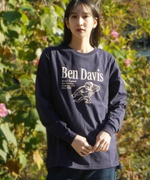 BEN DAVIS（ベンデイビス）の「《BEN DAVIS》PRINT LONG SLEEVE TEE/リサイクルコットン混（Tシャツ/カットソー）」