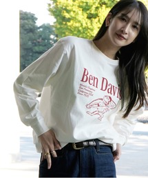 BEN DAVIS（ベンデイビス）の「《BEN DAVIS》PRINT LONG SLEEVE TEE/リサイクルコットン混（Tシャツ/カットソー）」