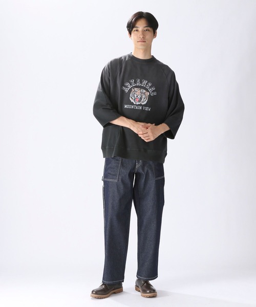 SCREEN STARS(スクリーンスターズ)の「【SCREEN STARS(スクリーンスターズ)】別注ヴィンテージロングスリーブラグランT(Tシャツ/カットソー・メンズ・チャコール/イエロー/ネイビー・MEDIUM/LARGE)」の4枚目の写真