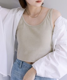 mystic | パット付リブタンクトップ(タンクトップ)