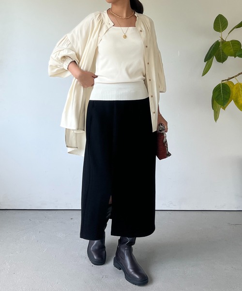 un dix cors（アンディコール）の「レーヨンモダールギャザーブラウス（シャツ/ブラウス・レディース・ピンク/カーキ/ホワイト系その他・FREE）」の12枚目の写真