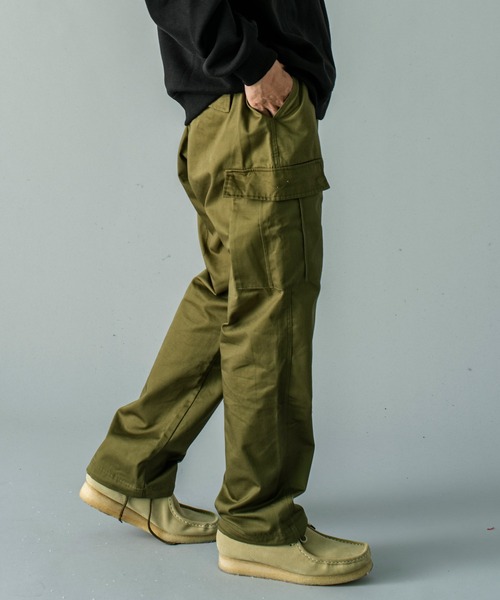 JACKROSE(ジャックローズ)の「JE-TCツイルバックシャーリングカーゴパンツ(カーゴパンツ・メンズ・カーキ/ブラック・L/M)」の17枚目の写真