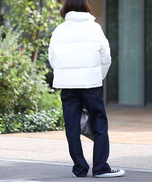 MAISON BREEZE（メゾンブリーズ）の「【MAISON BREEZE】ボリュームスタンドカラー中綿ダウンジャケット KNF037（ダウンジャケット/コート・レディース・ホワイト/ブラック/ベージュ・FREE）」の21枚目の写真