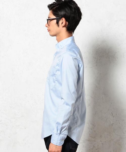 green label relaxing（グリーンレーベルリラクシング）の「□PIN/OX GIZA BD シャツ（シャツ/ブラウス・メンズ・ホワイト/ライトブルー・X-LARGE/SMALL/MEDIUM/LARGE）」の4枚目の写真