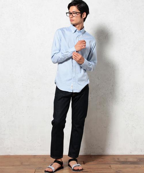 green label relaxing（グリーンレーベルリラクシング）の「□PIN/OX GIZA BD シャツ（シャツ/ブラウス・メンズ・ホワイト/ライトブルー・X-LARGE/SMALL/MEDIUM/LARGE）」の5枚目の写真