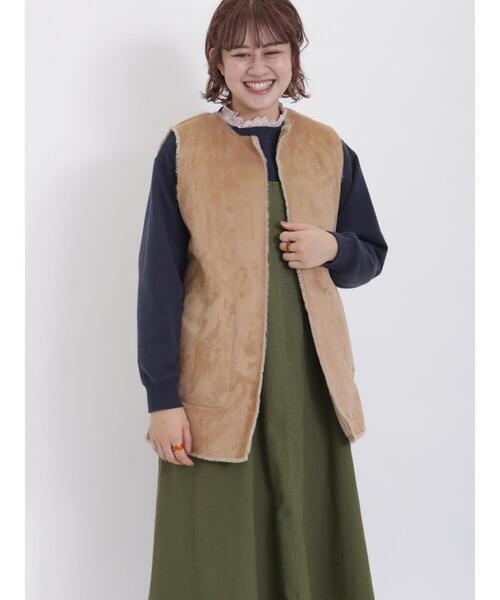 Samansa Mos2（サマンサ モスモス）の「フェイクムートンリバーシブル