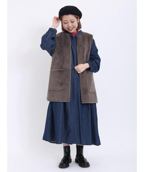 Samansa Mos2（サマンサ モスモス）の「フェイクムートンリバーシブル