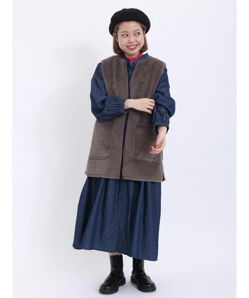 Samansa Mos2（サマンサ モスモス）の「フェイクムートンリバーシブル