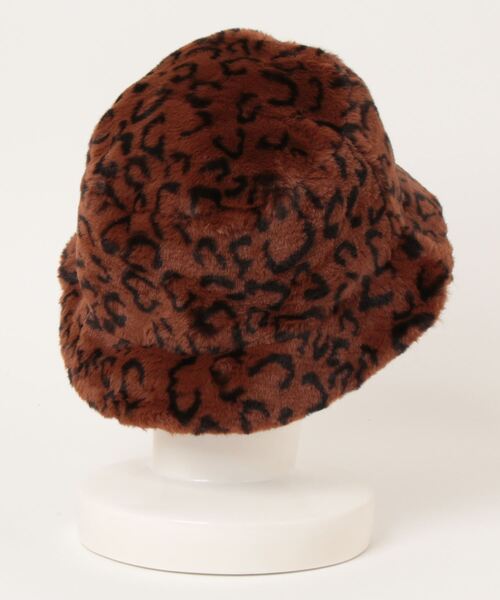 OVERRIDE(オーバーライド)の「OVERRIDE FAKEFUR BUCKET HAT SGP / オーバーライド(ハット・レディース・ホワイト/ベージュ/ブラック/ブラウン系/ホワイト系・58cm)」の6枚目の写真