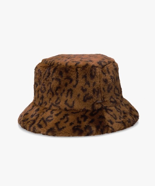 OVERRIDE(オーバーライド)の「OVERRIDE FAKEFUR BUCKET HAT SGP / オーバーライド(ハット・レディース・ホワイト/ベージュ/ブラック/ブラウン系/ホワイト系・58cm)」の4枚目の写真
